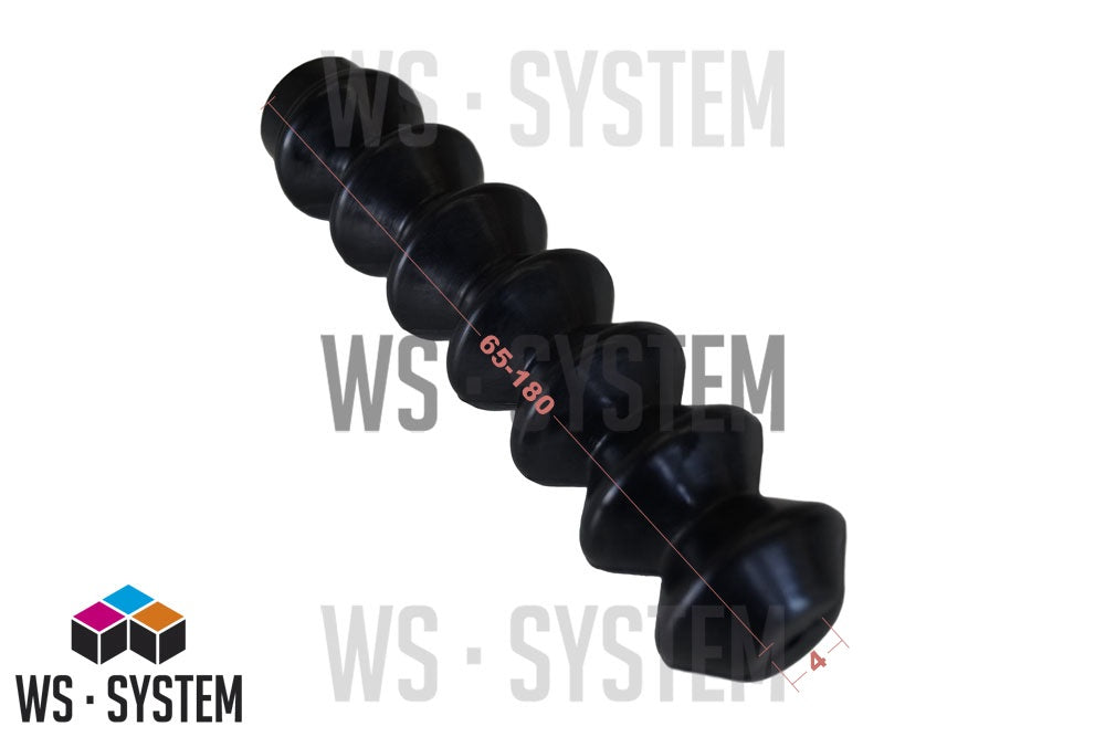 1 Stück Universal Faltenbalg Gummi Manschette Anhänger L 180mm-65mm Ø4 mm/Ø26mm