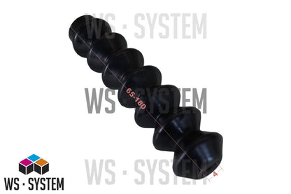 1 Stück Universal Faltenbalg Gummi Manschette Anhänger L 180mm-65mm Ø4 mm/Ø26mm