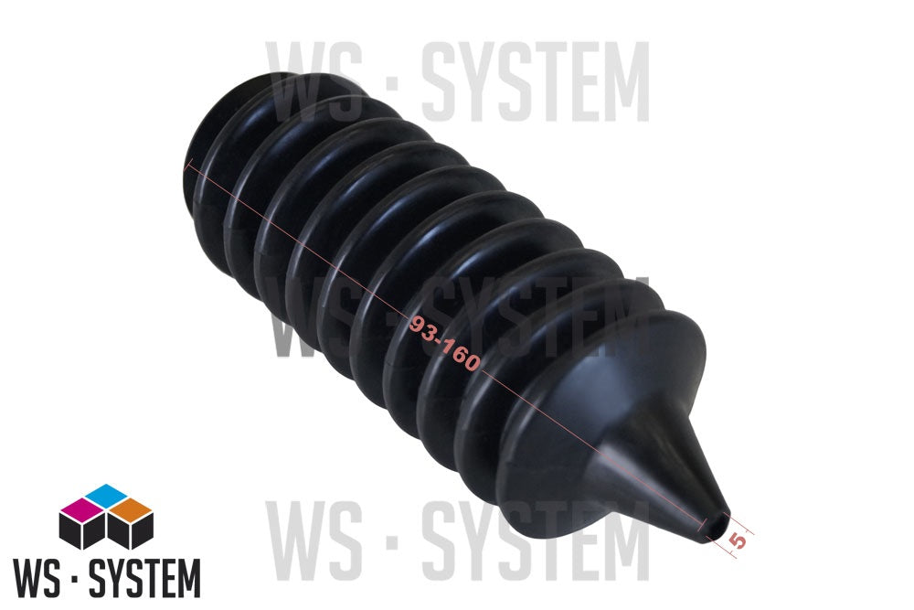 1 Stück Universal Faltenbalg Manschette Achsmanschette L 93mm-160mm Ø 5mm-35mm