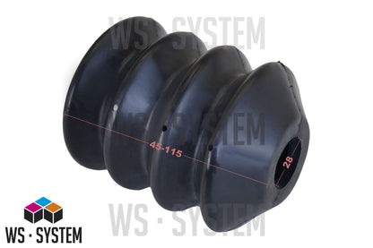 1 Stück Universal Faltenbalg Manschette Achsmanschette L 45mm-115mm Ø 28mm-38mm