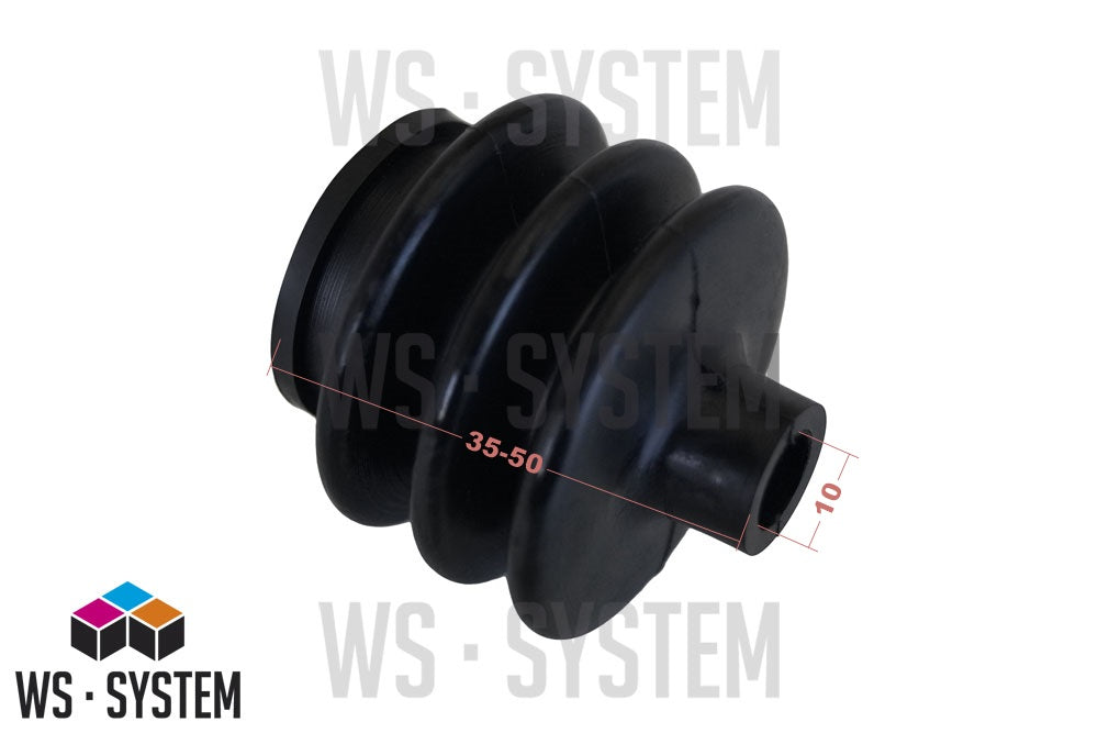 1 Stück Universal Faltenbalg Manschette Achsmanschette L 35mm-50mm 10mm/30mm