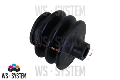 1 Stück Universal Faltenbalg Manschette Achsmanschette L 35mm-50mm 10mm/30mm