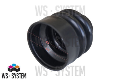 1 Stück Universal Faltenbalg Manschette Achsmanschette L 65mm-98mm Ø 45mm-77mm