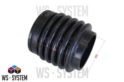 1 Stück Universal Faltenbalg Manschette Achsmanschette L 73mm Ø 50mm/55mm