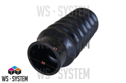 1 Stück Universal Faltenbalg Manschette Achsmanschette L 75mm-118mm Ø 25mm-30mm