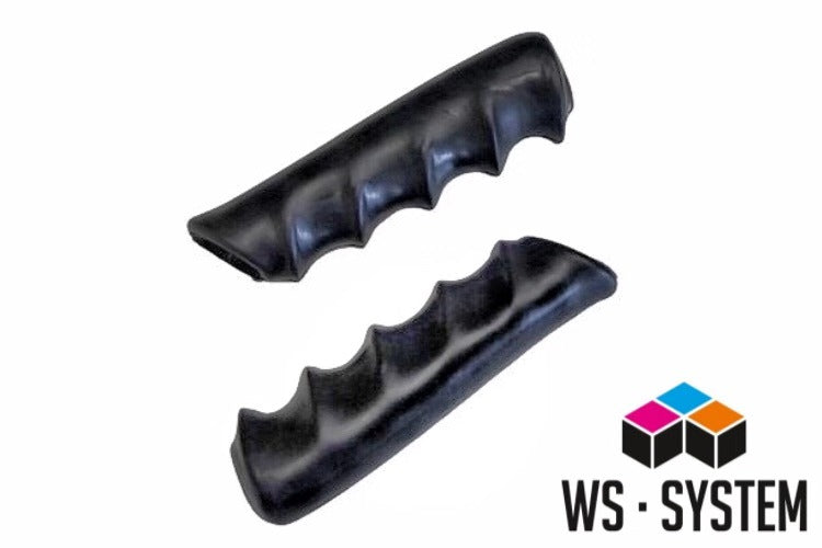 2 x Universal Fahrradgriff Vintage Lenker Griff Gummi 22mm Schwarz **Neu**