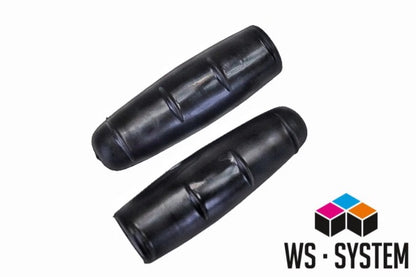 2 x Universal Fahrradgriff Vintage Lenker Griff Gummi 21mm Schwarz **Neu**