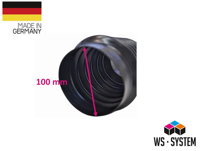 1 Stück Universal Faltenbalg Manschette Anhänger Boot L 55-165mm Ø 60mm/100mm