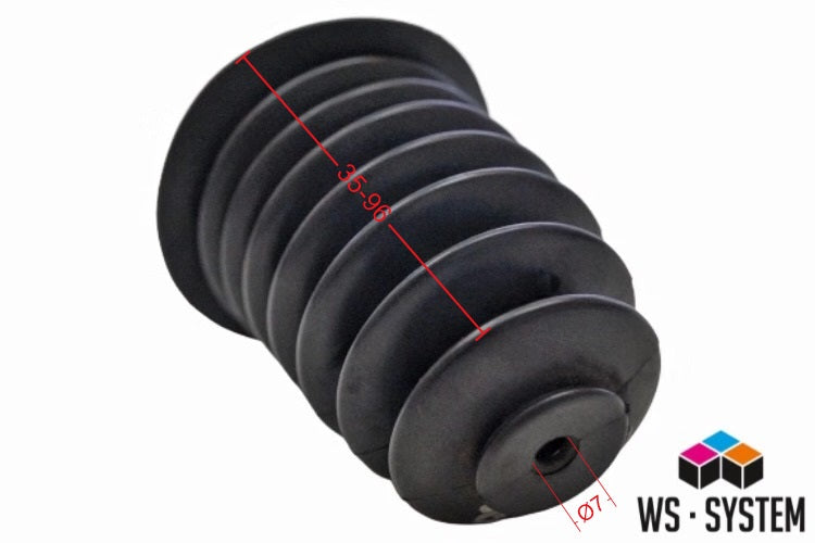 1 Stück Universal Faltenbalg Manschette Anhänger Boot L 50mm-106mm Ø 7mm-45mm