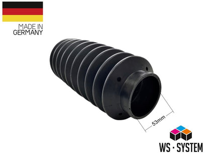 1 x Universal Faltenbalg Gummi Manschette Anhänger  L 225mm-115mm Ø 19mm/53mm