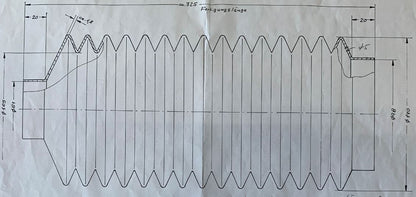 Universal Faltenbalg aus PVC - 1 Stück