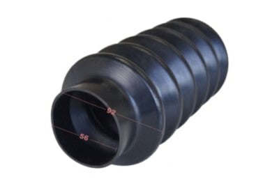 1 Stück Universal Faltenbalg Manschette Achsmanschette L 90mm-220mm Ø 56mm