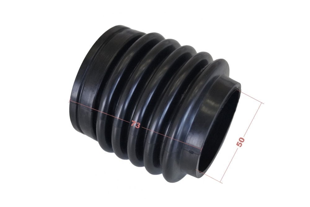 1 Stück Universal Faltenbalg Manschette Achsmanschette L 73mm Ø 50mm/55mm