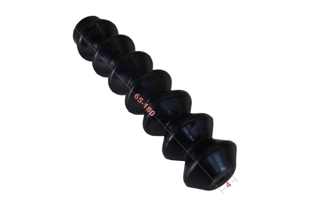 1 Stück Universal Faltenbalg Gummi Manschette Anhänger L 180mm-65mm Ø4 mm/Ø26mm