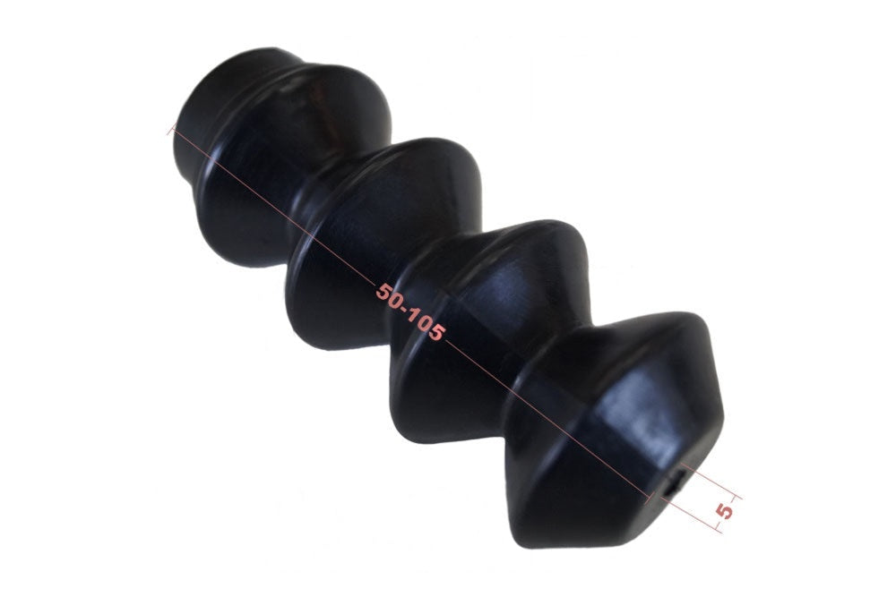 1 Stück Universal Faltenbalg Gummi Manschette Anhänger L 105-50mm Ø 5mm / Ø 26mm