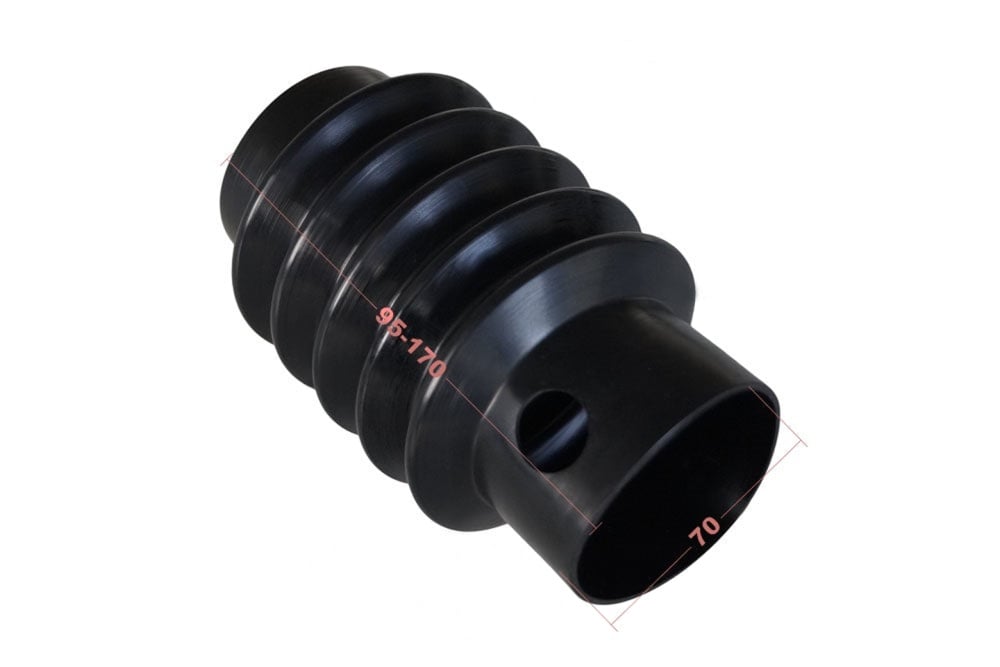 1 Stück Faltenbalg Kompatibel zu BPW PAV-SR 2,7 Anhänger L 170 mm Ø 70mm