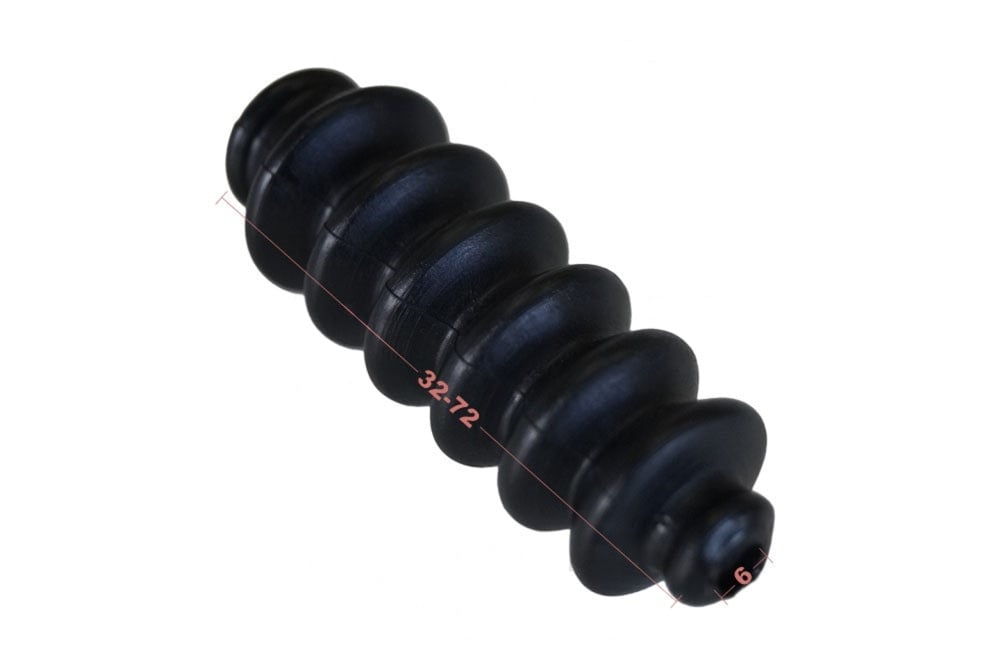 1 Stück Universal Faltenbalg Gummi Manschette Bellow L 32mm-72mm Ø 6mm-9,5mm