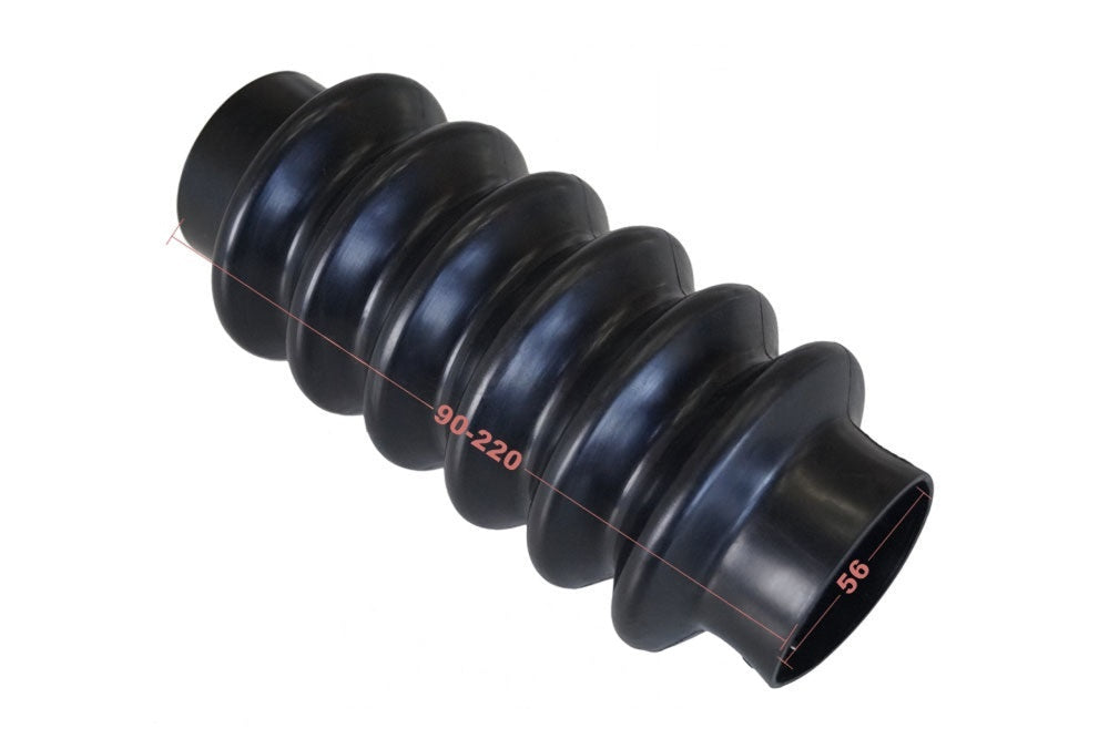 1 Stück Universal Faltenbalg Manschette Achsmanschette L 90mm-220mm Ø 56mm