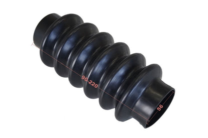 1 Stück Universal Faltenbalg Manschette Achsmanschette L 90mm-220mm Ø 56mm