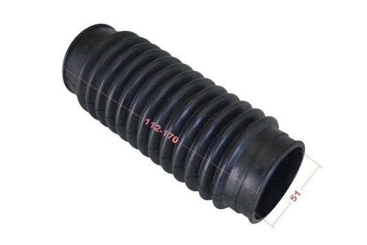 1 Stück Universal Faltenbalg Manschette Achsmanschette L 112mm-170mm Ø 51mm