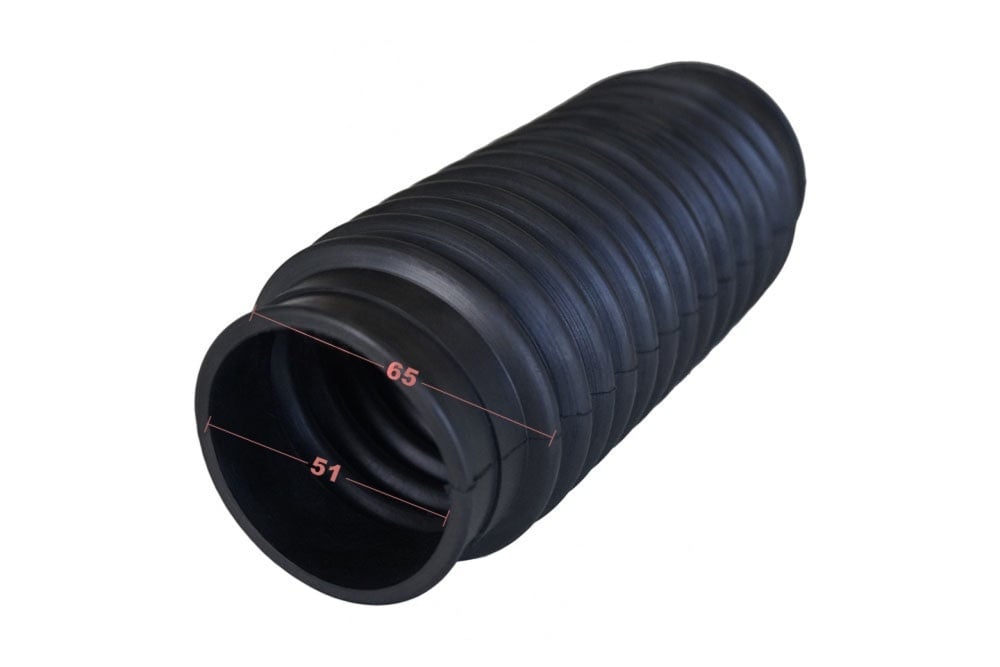 1 Stück Universal Faltenbalg Manschette Achsmanschette L 112mm-170mm Ø 51mm