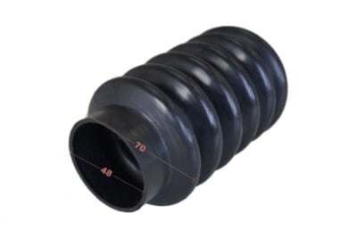 1 StückUniversal Faltenbalg Manschette Achsmanschette L 74mm-142mm Ø 35mm-48mm